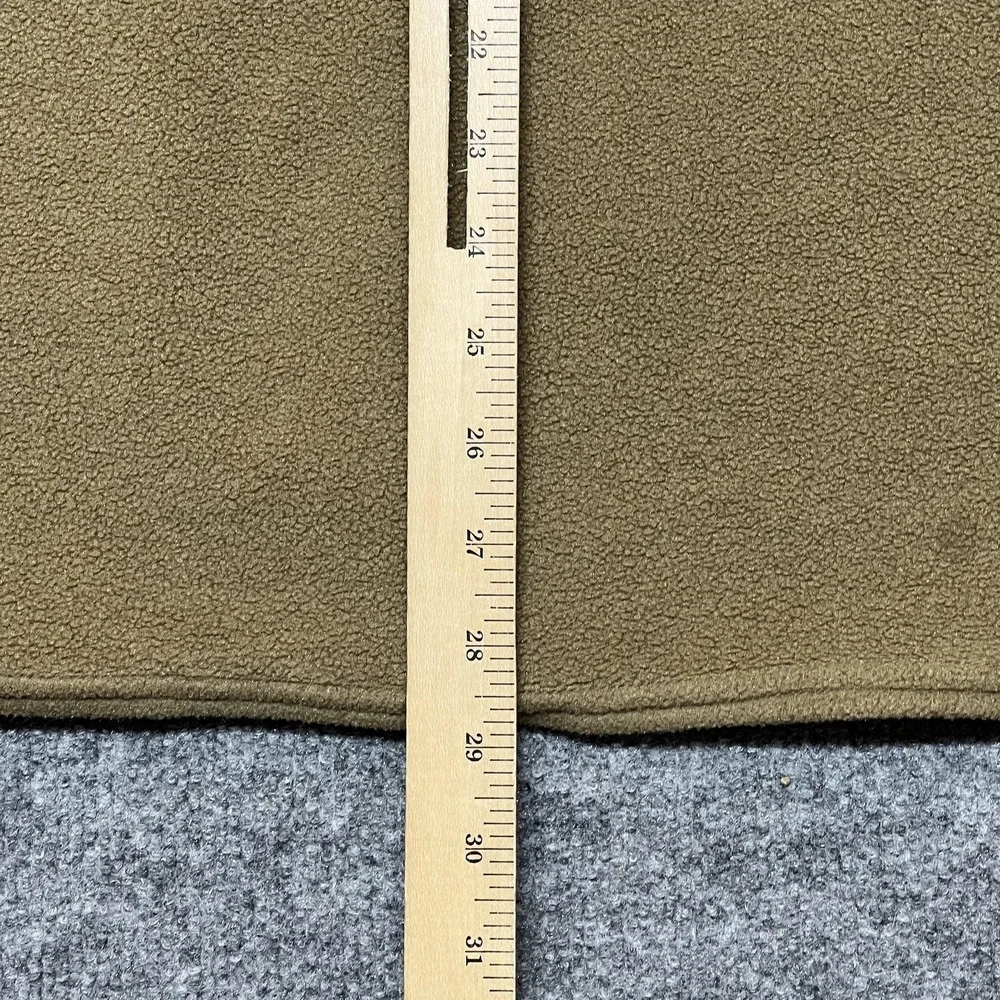 Cabela's Fleece Pullover Mens LT Beige Long Sleeve Crewneck Shirt Outdoor - Picture 9 of 9